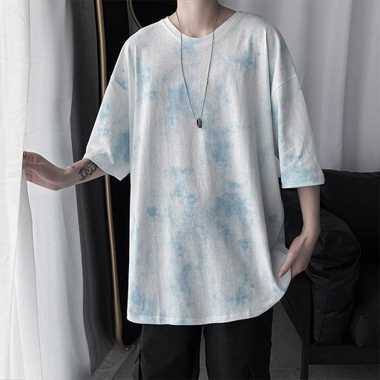 Tie-dye Loose Short-sleeved T-shirt