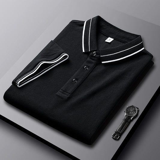 Summer Lapels Short-sleeved T-shirt Men's Slim Fit Casual Polo Shirt