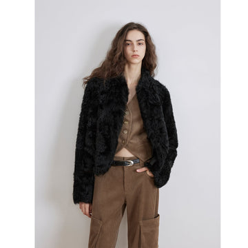 Sea of Love Accompaniment Casual Stand-Up Collar Tuscan Sheepskin